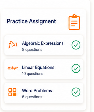 Targeted remedial practice assigned
